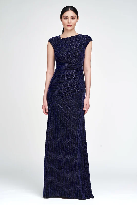 Raya Asymmetric Draped Gown