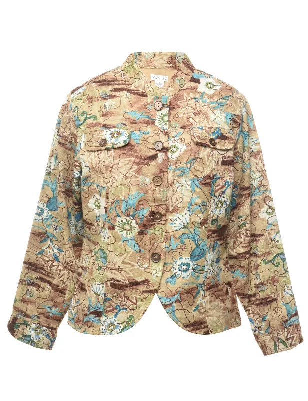 Bechame Floral Pattern Jacket - M