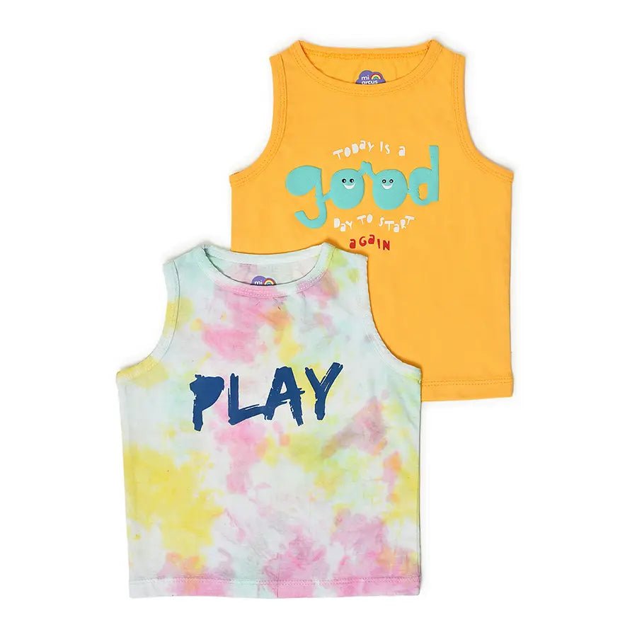 Kids Printed Vest - Pack of 2