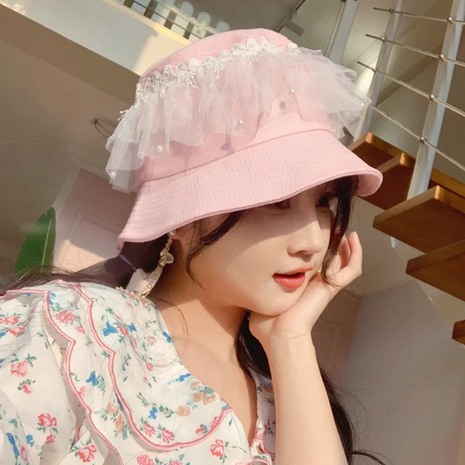 Cute lace fisherman hat yv30798